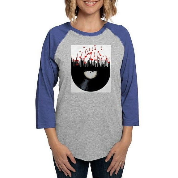 CafePress - City Music Long Sleeve T Shirt - Womens Baseball Tee