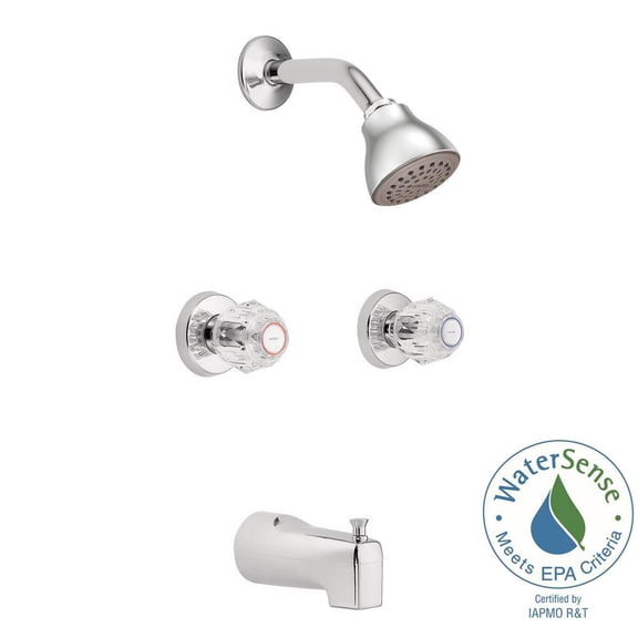 Moen 2982EP Chateau Two Handle Single Function Bathtub & Shower Faucet in Polished Chrome