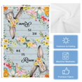 thumbnail image 5 of Easter Kitchen Towels Set of 2, Water Absorbent Dish Towel, Spring Farmhouse Bunny Flower Blue Wood Grain Decorative Hand Towels - Quick Drying Cloth for Cooking Baking, 18x28 Inch, 5 of 8