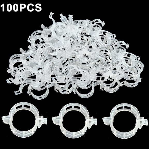 100 PC Garden Clips for Tomato and Other Vine Plants Trellis Clips Plant Support