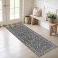 thumbnail image 5 of Washable Kitchen Runner Rug 60" x 22", Non-Slip Soft Low Profile Kitchen Rug, Farmhouse Distressed Floral Oriental Rug for Kitchen, Hallway & Laundry Room, 5 of 6