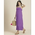 thumbnail image 2 of Moomaya Chic Frill Summer Dress For Women, Strappy Solid Maxi, Vacation Dress, 2 of 8