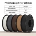 thumbnail image 2 of CaiLab PLA+ 3D Printer Filament Fast FDM Printing PLA Low Warping 1.75mm diameter Accuracy +/- 0.02mm Works with Bambu Lab 2.2lbs(1KG) Spool Sakura Pink, 2 of 9