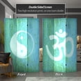 thumbnail image 2 of Oriental Furniture 6 ft. Tall Yin Yang/Om Canvas Room Divider - 3 Panel, 2 of 7