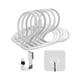 thumbnail image 1 of Perchero ajustable redondo modular decorativo con gancho para sombreros y organizador de ropa B blanco, 1 of 9