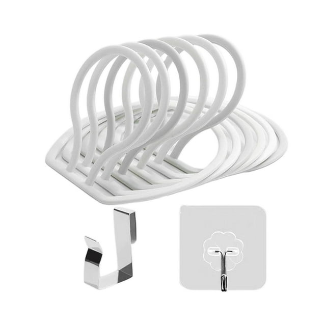 Abbracc 6 Rings Hat Racks Modular Adjustable Round for Back Door Baseball Closet white B White