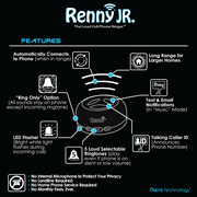 Olens Technology RENNY JR Renny JR Cell Phone Ring Amplifier & Flasher