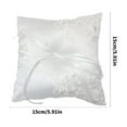 thumbnail image 5 of Sinyiin Lace Embroidered Rings Pillow Sturdy Fabric Wedding Accessory, 5 of 8