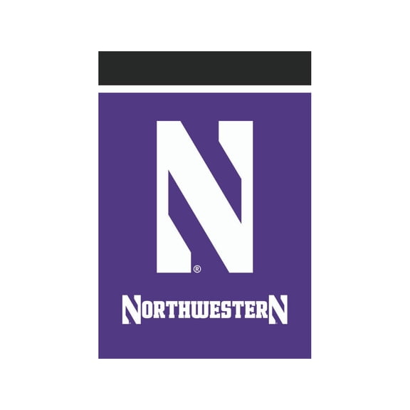 Briarwood Lane House Flag 40x28 For Outdoor Northwestern University NCAA Licensed House Flag