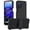 Black, variant on Phone Case for Motorola G Stylus 5G, Heavy Duty 3-Layer Hybrid Silicone Shockproof Cover with Belt Clip, for Moto G Stylus 5G (2022) Protective Shell, Black