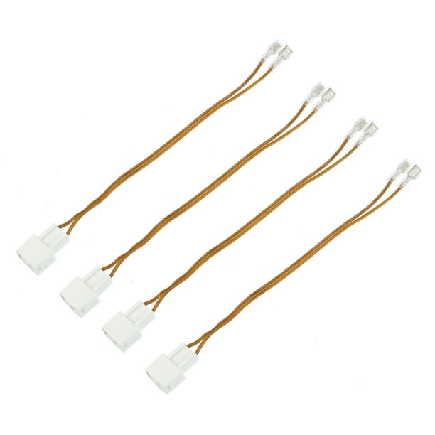 4uds Coche Altavoz Conector Cable Arnés Adaptador Conector
