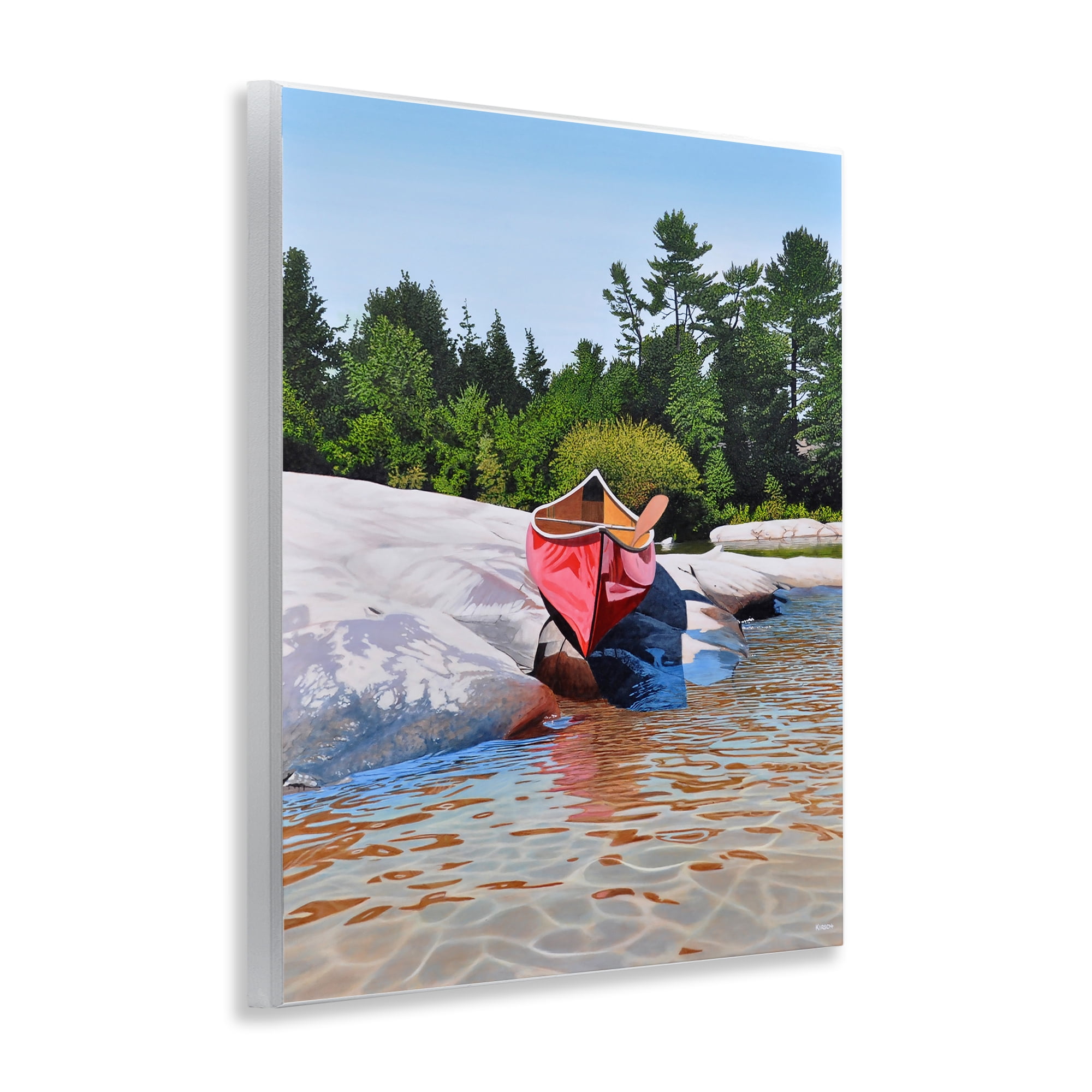 Stupell Industries Canoe at Water's Edge Wall Plaque Art, design by Kenneth M Kirsch