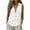 White #055, variant on Womens Sleeveless Button Down Shirt Collar Cotton Linen Blouse Summer Casual Loose Tank Top Business Casual Outfits, 2XL