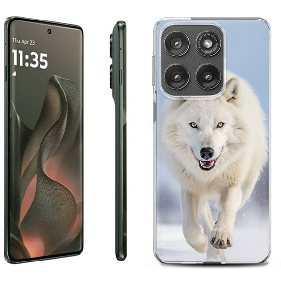 For Motorola Moto Edge 5G 2025 Protective Shockproof Phone Case, by OneToughShield - Arctic Wolf