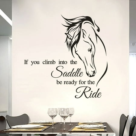 Horse Removable Art Vinyl Mural Home Room Decor Wall Stickers