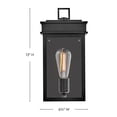 thumbnail image 5 of 82060BK Lark Cole - 12W 1 LED Medium Outdoor Wall Lantern-13 Inches Tall and 6.5 Inches Wide, 5 of 12