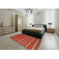 thumbnail image 5 of Ahgly Company Machine Washable Indoor Square Contemporary Ferrari Red Area Rugs, 6' Square, 5 of 7
