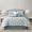 Blue, variant on Nanshing Home 7 Pieces Comforter Set, California King, Blush, Jacquard Floral Pattern and Classy Damask Medallion Design, Ultra Soft, Includes Bed Skirt, Shams and Decorative Pillows