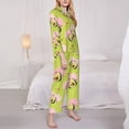 thumbnail image 3 of Lsque Avocado Lovers Pattern Long Sleeve Pajama Set for Women - Soft 2-Piece Sleepwear and Loungewear Set with Pockets, Comfy Nightwear-XX-Large, 3 of 7