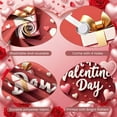 thumbnail image 4 of Red Theme Valentine's Day Banner Heart-shaped Balloons Love Display Pink White Hearts Gift Box Decor Romantic Backdrop for Valentine's Day Party Couples Gathering Romantic Celebration, 4 of 9