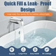 thumbnail image 2 of Universal Bathtub Tub Spout with Diverter, Fits 1/2" Slip-Fit Copper Pipe Connection, Pull Down Bathtub Faucet Spout Replacement, Easy Installation (Chrome), 2 of 4