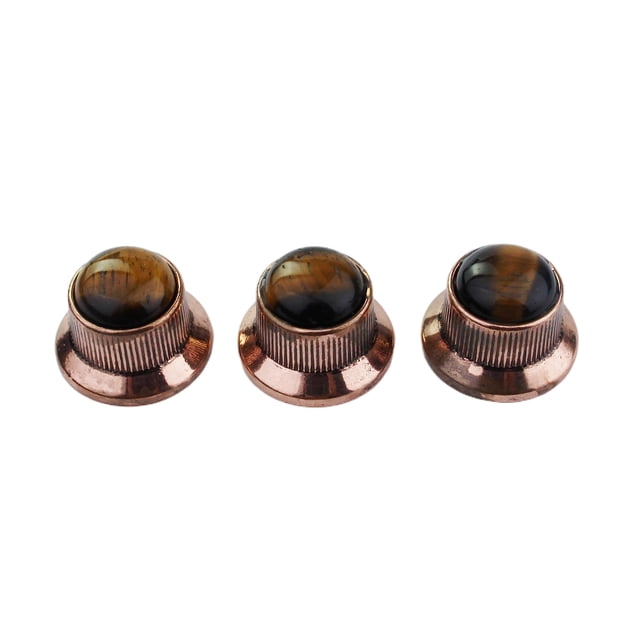 Gorro de copa Guyker de Control Knobs para guitarra y bajo, 3 unidades, aleación de zinc