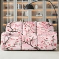 thumbnail image 2 of ZIATUBLES Butterfly Flower Pink Recliner Covers for 3 Seater Reclining Sofa, Soft Fitted Furniture Protector for Pets Washable Stretch Recliner Chair Covers with Storage Pockets Set of 8, 2 of 9