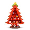 thumbnail image 3 of Ounissouiy de decoración de árbol de Navidad adorno de muñeca escritorio centro de decoración Metal artesanía granja decorativa Kits de decoración para fiestas Rojo L, 3 of 6