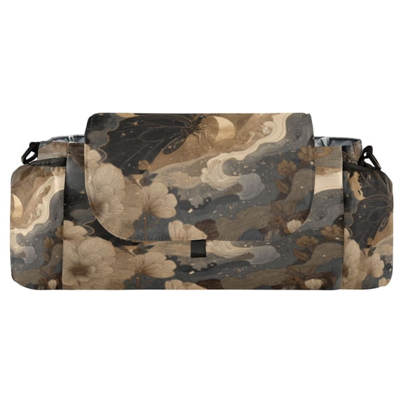 DIXRUYEE Stroller Organizer Nocturnal Silk Printed