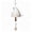 White, variant on 1Pc Hand Painted Colorful Bird Song Bell Metal Wind Chimes, Outdoor Garden Hanging Wind Bell Decor