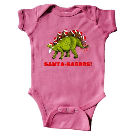 

Inktastic Santa-Saurus! Christmas Dinosaur Gift Baby Boy or Baby Girl Bodysuit
