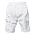 thumbnail image 4 of WTOBBY Men's Linen Cargo Shorts - Loose Fit Casual Beach Breathable Multi-Pocket Jogger Shorts with Elastic Waist for Summer Comfort ,White 3XL, 4 of 5