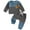 Gray, variant on newwalpole Kid Toddler Boy Clothes Color Block Sweatshirt and Casual Pants 2Pcs Boys Fall Winter Outfits Blue for Size 0-6 Months