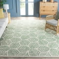 thumbnail image 2 of SAFAVIEH Jardin Cyan Leaves Area Rug, Ivory/Green, 7' x 7' Square, 2 of 11