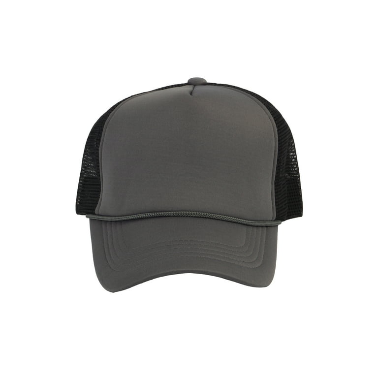 Top Headwear Blank Trucker Hat - Mens Trucker Hats Foam Mesh Snapback  White/Aqua