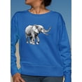 thumbnail image 2 of Incredible Sketch Of An Elephant Sweatshirt Women -Image by Shutterstock, Female Medium, 2 of 4