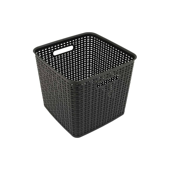Advantus Extra Large Open Lid Storage Bin Black (37519)