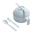thumbnail image 1 of Wheat Straw Instant Noodle Bowl With Lid and Chopsticks Set for Student Dormitory and Home Use, 1 of 2