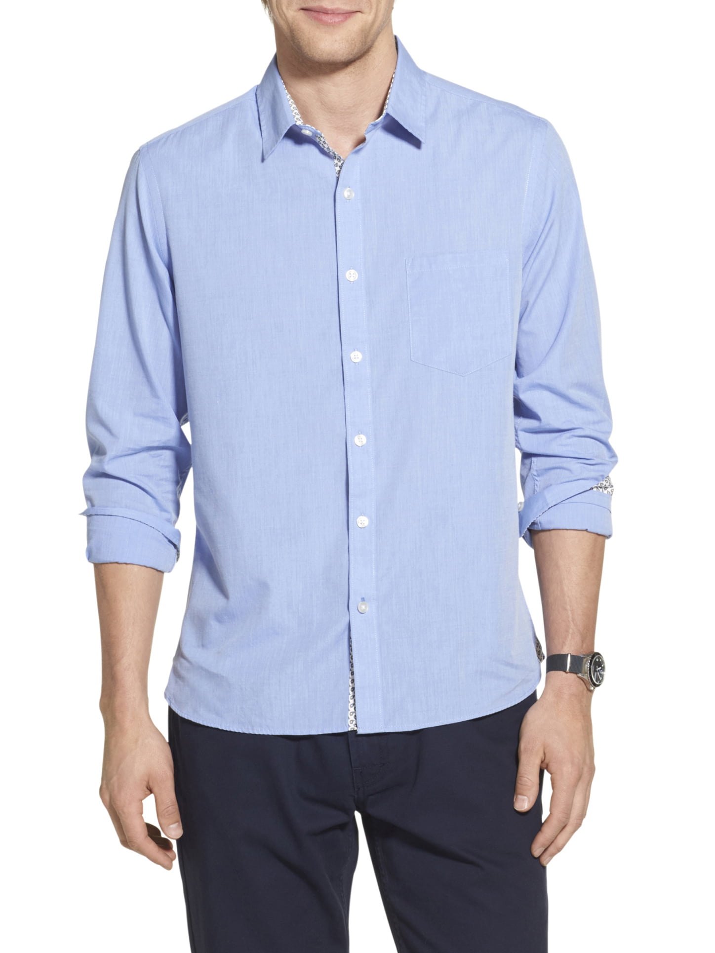 Geoffrey Beene Men's Slim Fit Long Sleeve Shirt - Walmart.com