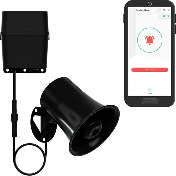 Controlador de alarma YoLink Outdoor 2 con sirena 110dB 12VDC