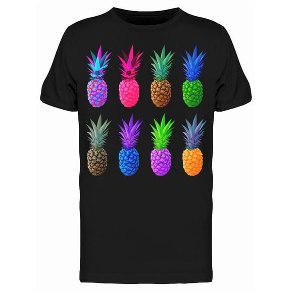 Set Of Colorful Pineapples Tee Men's -Image by Shutterstock