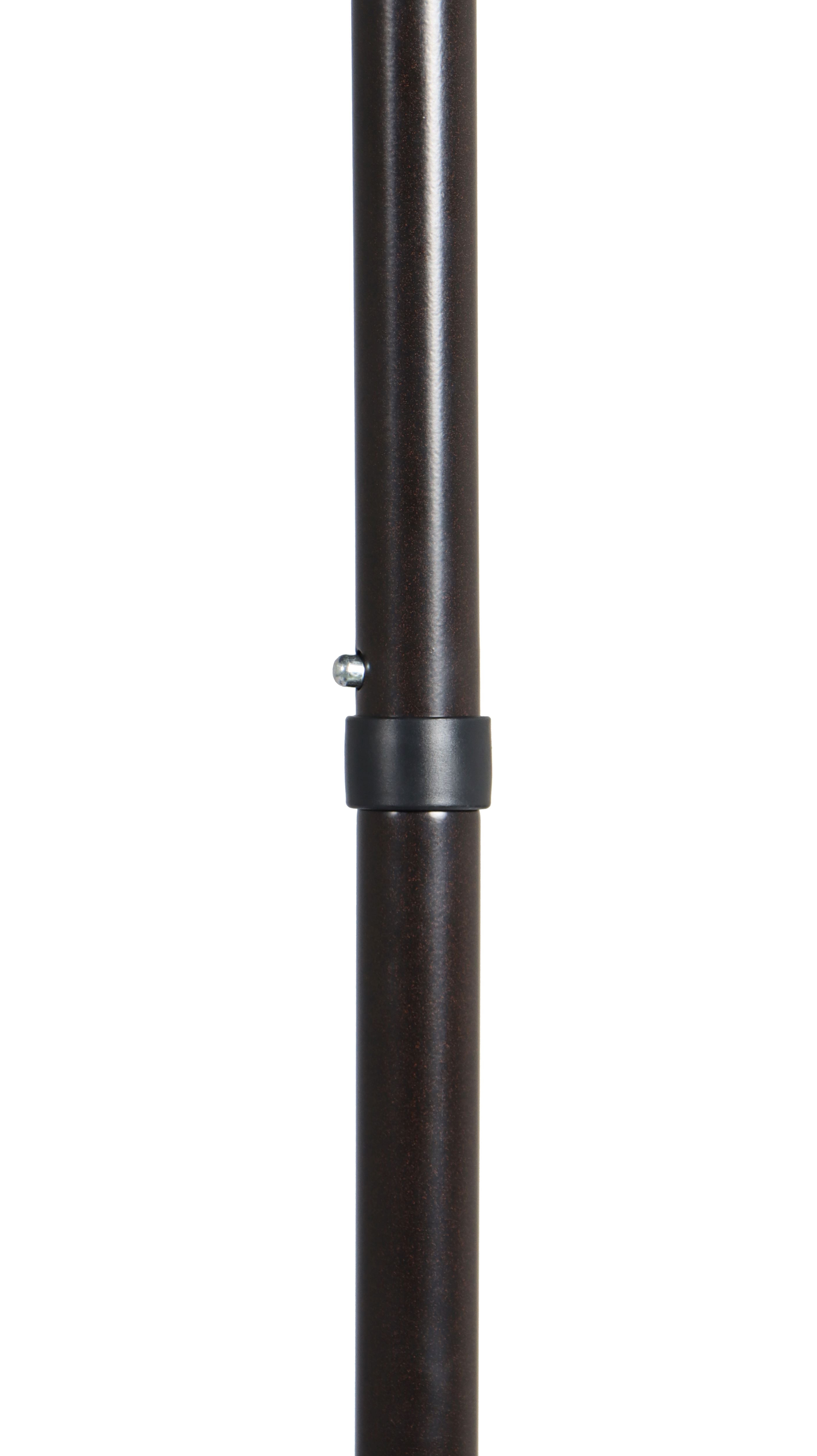 Better Homes & Gardens 7.5" Black Solid Print Round Fringe Patio Umbrella