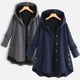 thumbnail image 2 of Chaqueta de algodón de moda para mujer, chaqueta con capucha de longitud media, chaqueta de algodón cálida informal, 2 of 6