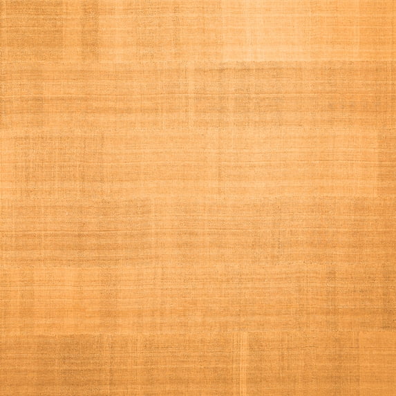 Ahgly Company Indoor Square Solid Orange Modern Area Rugs, 5' Square