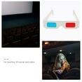 thumbnail image 3 of 100Pcs 3D Cardboard Glasses Universal Anaglyph Glasses Eyewear for Movie Video, 3 of 8