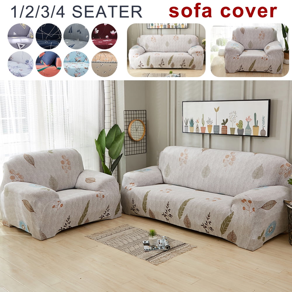Details about   Sofa Covers Stretch Shape Printed Corner Elastic Room Slipcover Couch Cover 