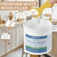 thumbnail image 7 of DEWEL Wood Putty, 29 Ounce White Filler Putty, Wood Filler Paintable, Stainable, High-Capacity Furniture Repair Kit Quickly Restore Wood Holes and Cracks on Wooden Furniture, 7 of 7