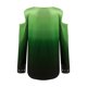 thumbnail image 5 of Blusa de manga larga con estampado de cuello en V y hombros descubiertos para mujer Pompotops  gfhjh22239, 5 of 5