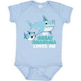thumbnail image 3 of Inktastic My Great Grandma Loves Me with Cute Sharks Boys or Girls Baby Bodysuit, 3 of 5
