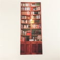 thumbnail image 4 of Retro Book Cabinet Door Stickers Bookshelf Door Stickers Removable Decals, 4 of 7